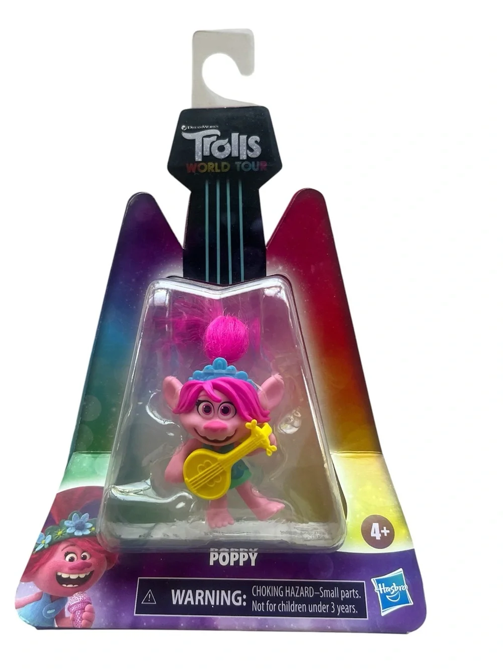 Hasbro DreamWorks Trolls World Tour Poppy Figure Yellow Guitar New in package